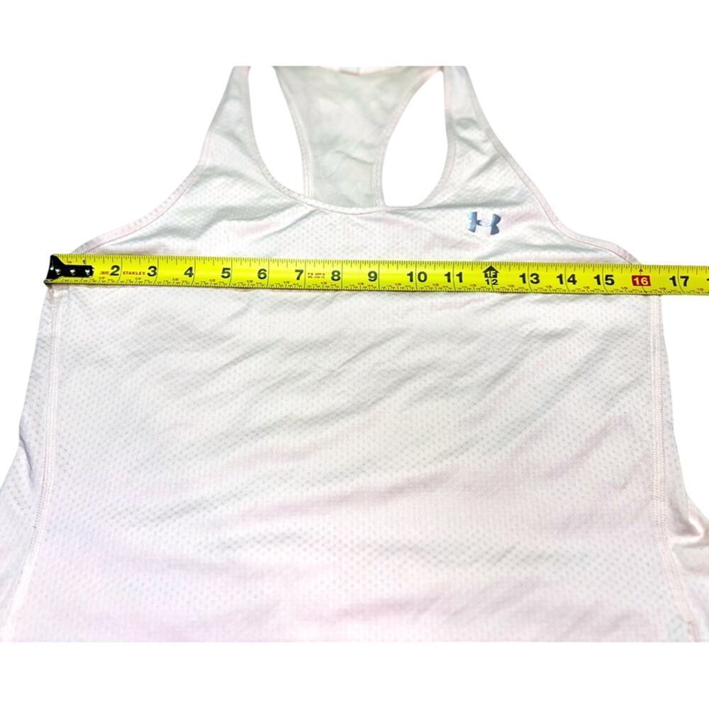 Under Armour Women’s Medium Light Pink Racer Back Exercise Tank Top - Picture 3 of 6